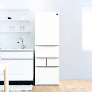 シャープ SJ-XW41P-W 冷蔵庫 410L どっちもドア搭載