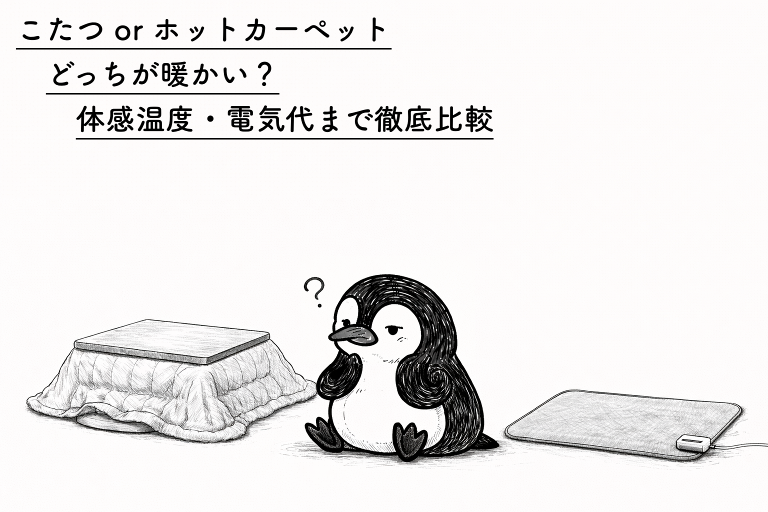 こたつ or ホットカーペットどっちが暖かい？