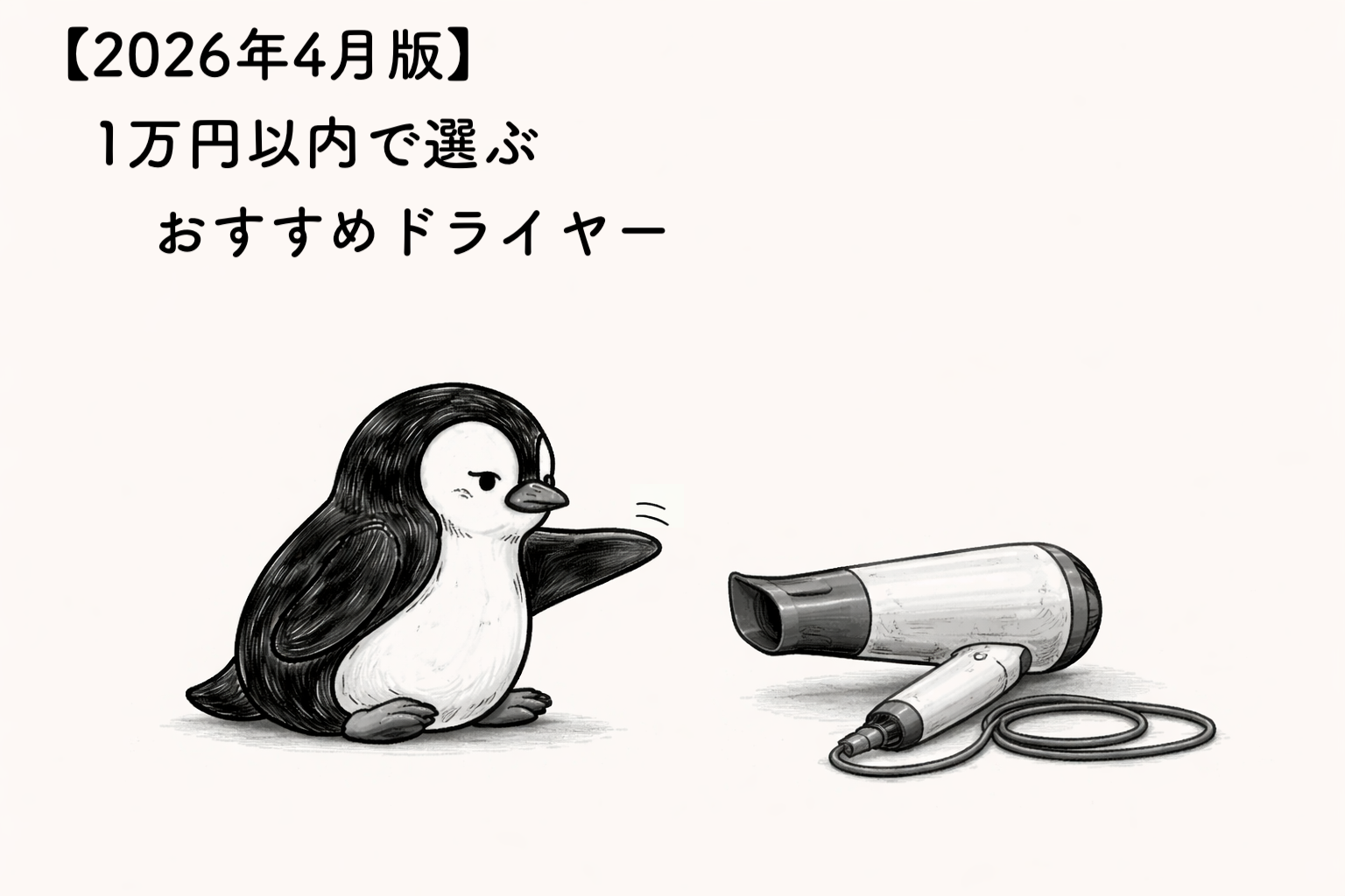 【2026年4月版】1万円以内で選ぶ｜おすすめドライヤー3選